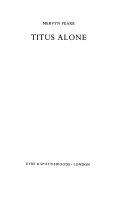 Copertina  Titus alone