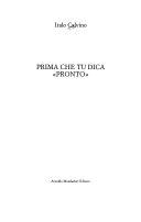 Copertina  Prima che tu dica \\pronto\\