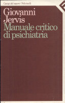 Copertina  Manuale critico di psichiatria