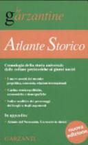 Copertina  Atlante storico : cronologia della storia universale