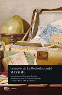 Copertina  Massime : riflessioni varie e autoritratto