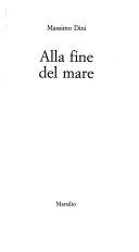 Copertina  Alla fine del mare