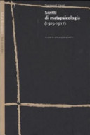 Copertina  Scritti di metapsicologia : (1915-1917)