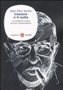 Copertina  L'essere e il nulla