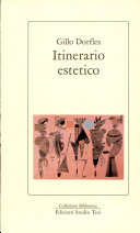 Copertina  Itinerario estetico