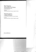 Copertina  War theatres and actions for peace : community-based dramaturgy and the conflict scene : community-based dramaturgy and the conflict scene = Teatri di guerra e azioni di pace : la drammaturgia comunitaria e la scena del conflitto